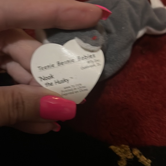 Two beanie babies, Spike the Rhino, and Teenie beanie baby, Nook the Husky. - Picture 8 of 11